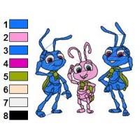 Bugs Life Embroidery Design 12